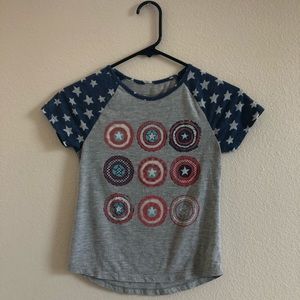 Girls Captain America T-Shirt